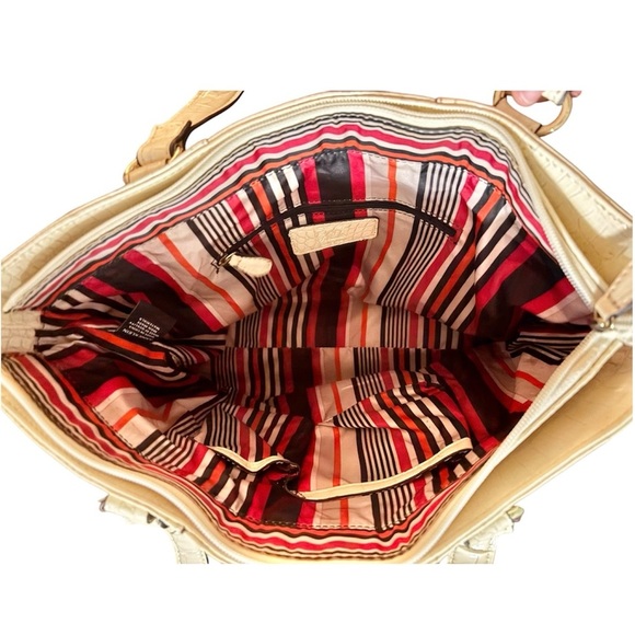 Anne Klein Cream Hobo Tote Style Handbag - Picture 3 of 5